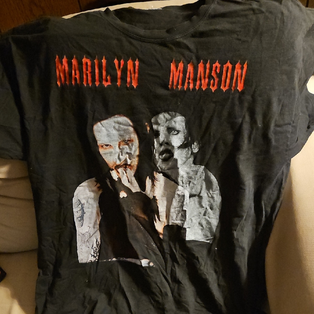 Marilyn Manson Black Graphic T-Shirt